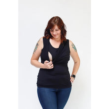 Load image into Gallery viewer, Cowl Neck Sleeveless Nursing Top