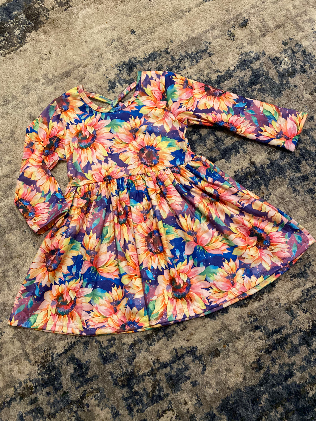Tie Dye Sunflower Dress