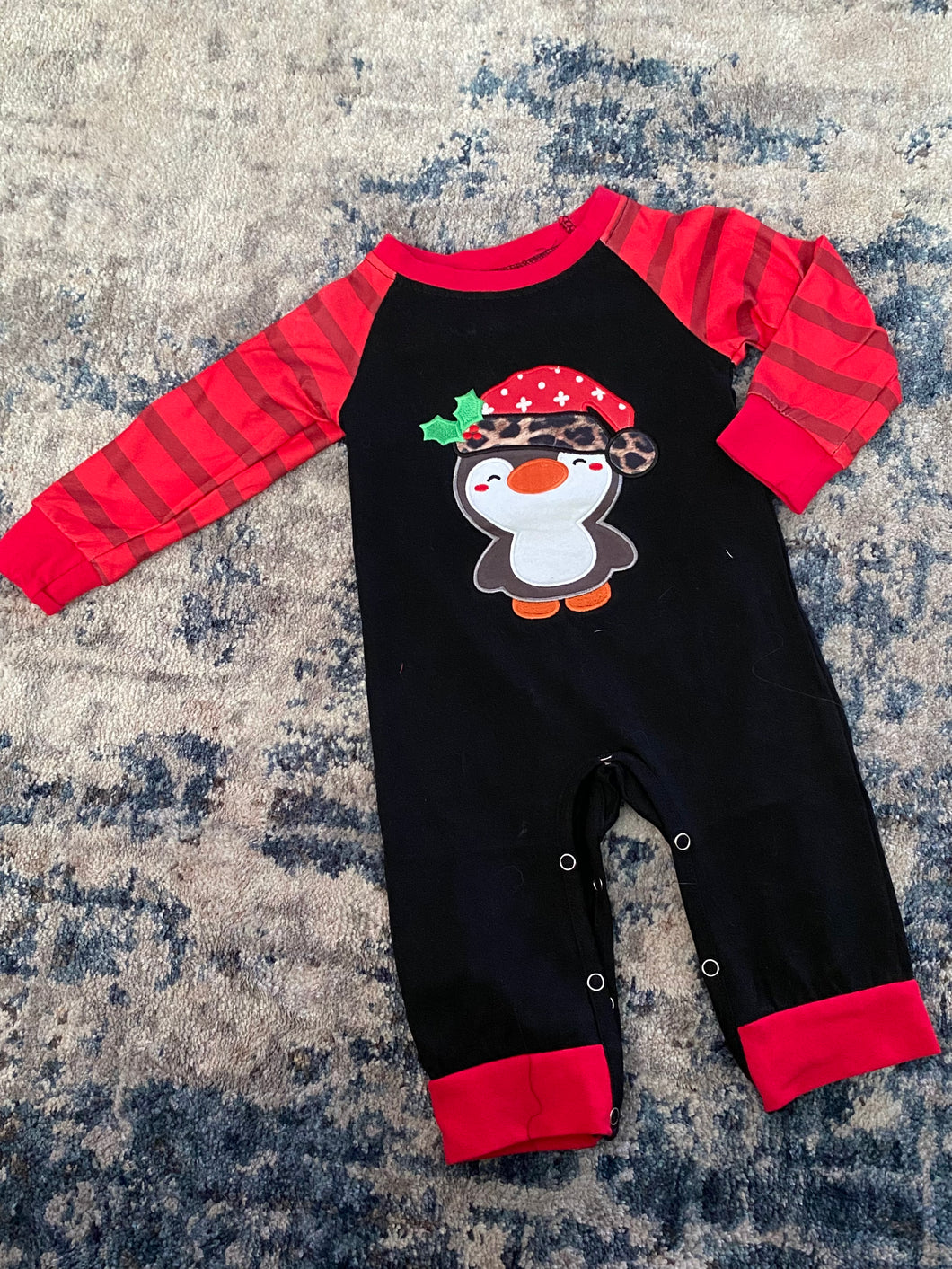 Christmas Penguin Romper