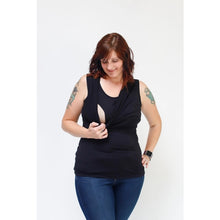Load image into Gallery viewer, Cowl Neck Sleeveless Nursing Top
